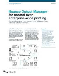 KM, Nuance, Output Manager, Brochure, Konica-Minolta, Lasalle Business Machines