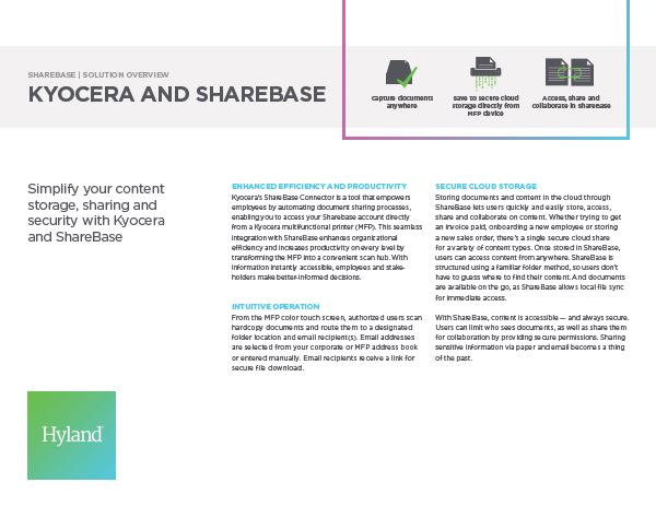 ShareBase, Kyocera, Solution, Software, Document Management, Lasalle Business Machines