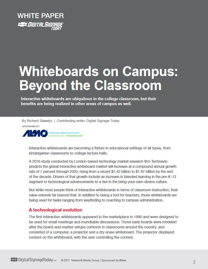 Sharp Whiteboards On Campus, Lasalle Business Machines
